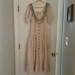 Free People button down maxi